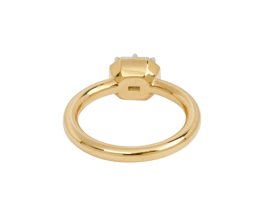 Single Stone Asscher Cut Marian Diamond Solitaire - back