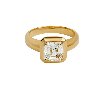 Single Stone Asscher Cut Diamond Cori Ring