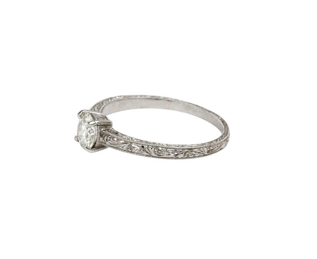 Eliza Platinum Diamond Solitaire - TWISTonline 