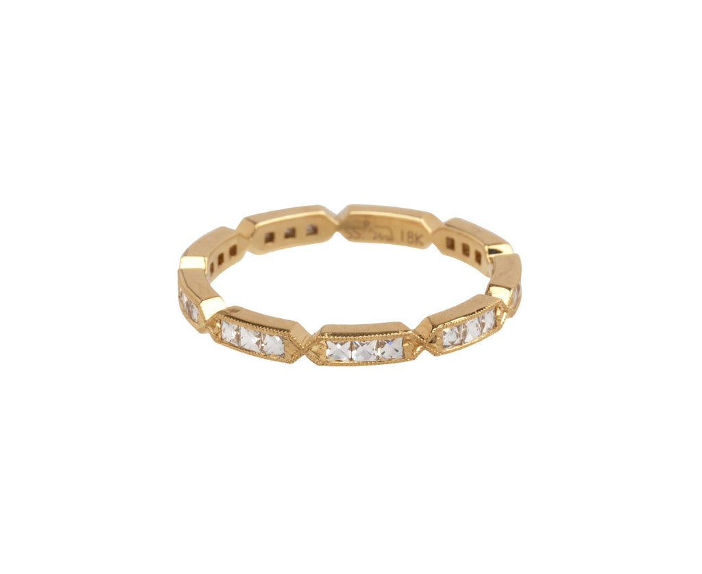 Single Stone French Cut Diamond Olivia Band