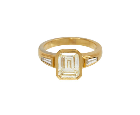 Emerald Cut Diamond Laurie Ring