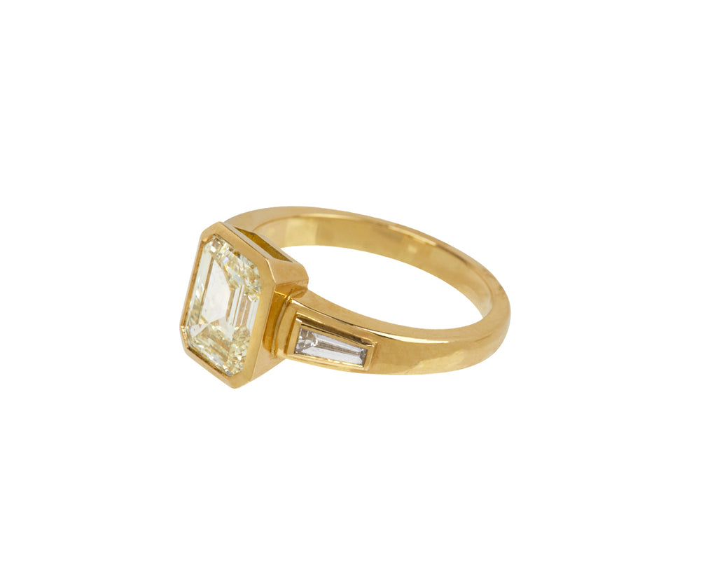 Emerald Cut Diamond Laurie Ring