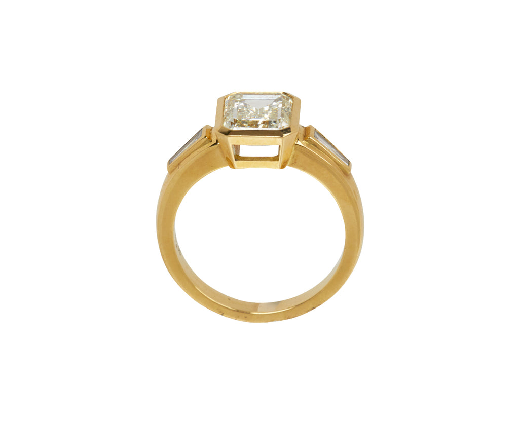 Emerald Cut Diamond Laurie Ring
