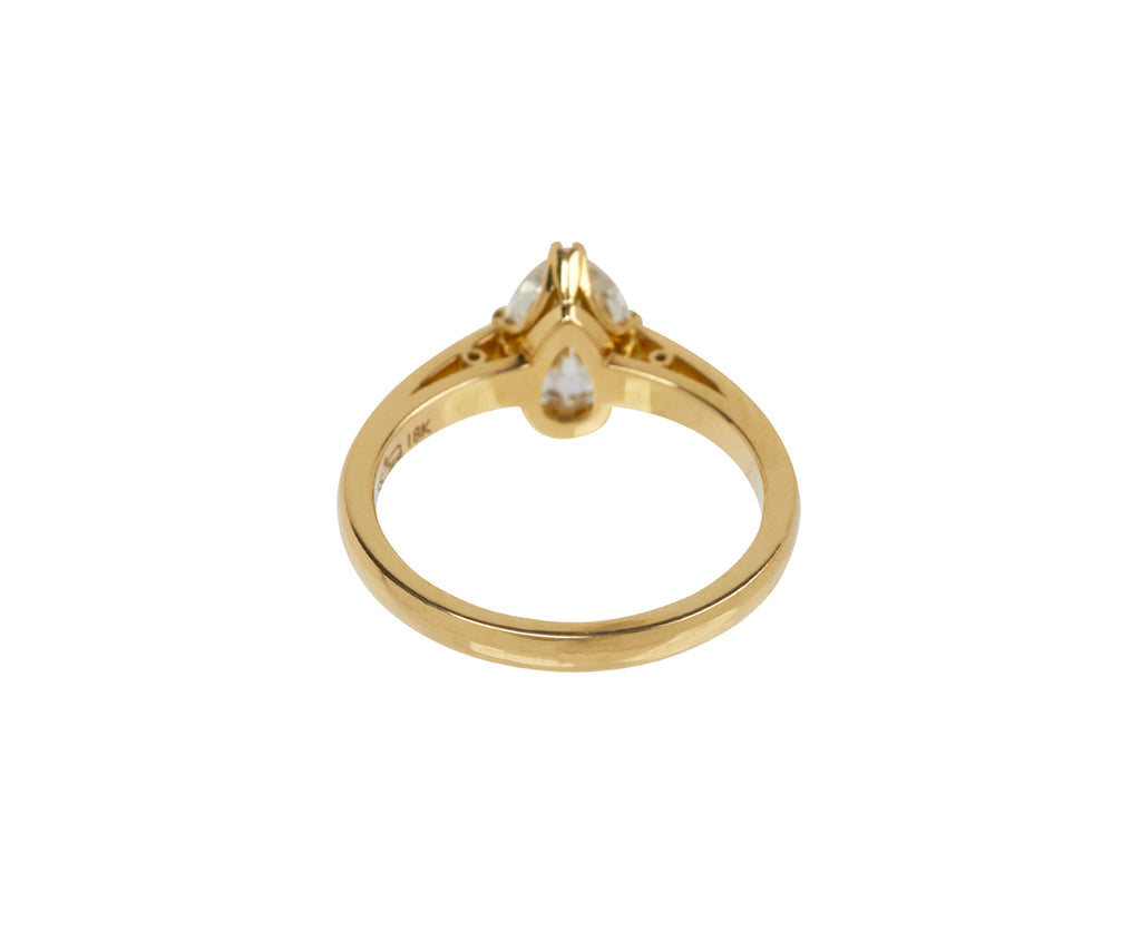 Pear Shaped Diamond Bauer Ring