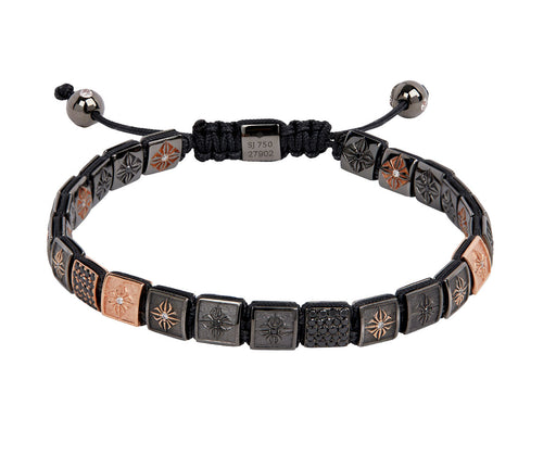 Shamballa Jewels Mixed Gold and Diamond Bead Bracelet