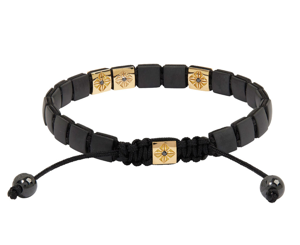 Black Ceramic Beaded Bracelet