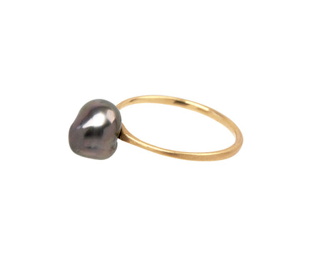 Gray South Sea Pearl Ring