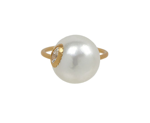 Shinkai South Sea Pearl an Diamond Ring
