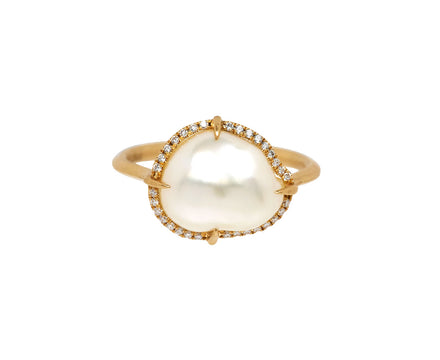 South Sea Pearl and Diamond Ring