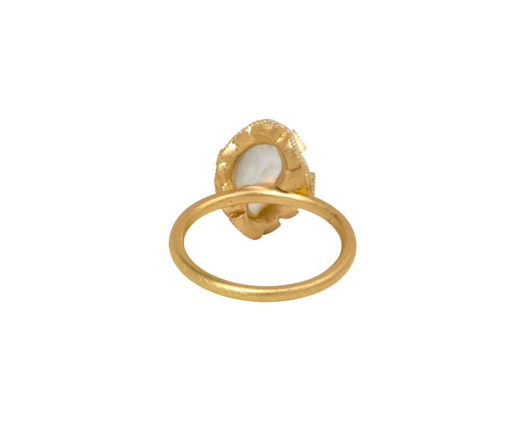 South Sea Pearl and Diamond Coronet Ring
