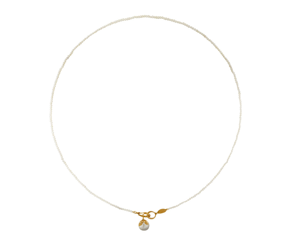 Freshwater Pearl Chain with Pearl Coronet Pendant Necklace