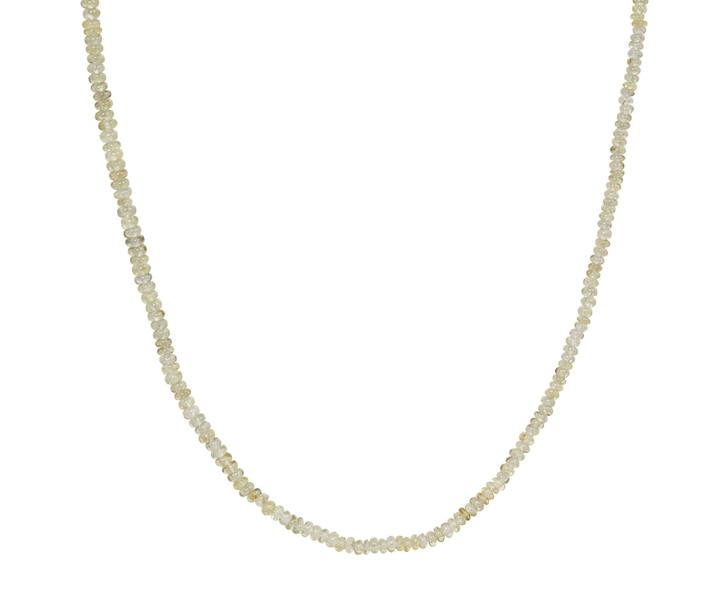 South Sea Pearl & Melee Diamond Pendant Sapphire Bead Necklace