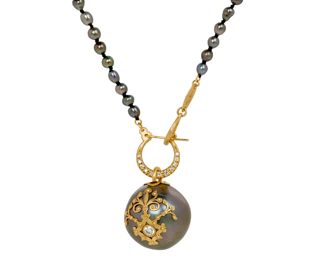 South Sea Pearl & Black South Sea Keshi Pearl Necklace
