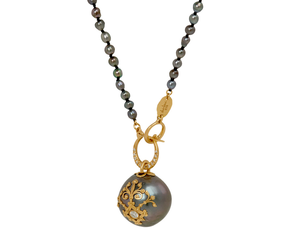 South Sea Pearl & Black South Sea Keshi Pearl Necklace