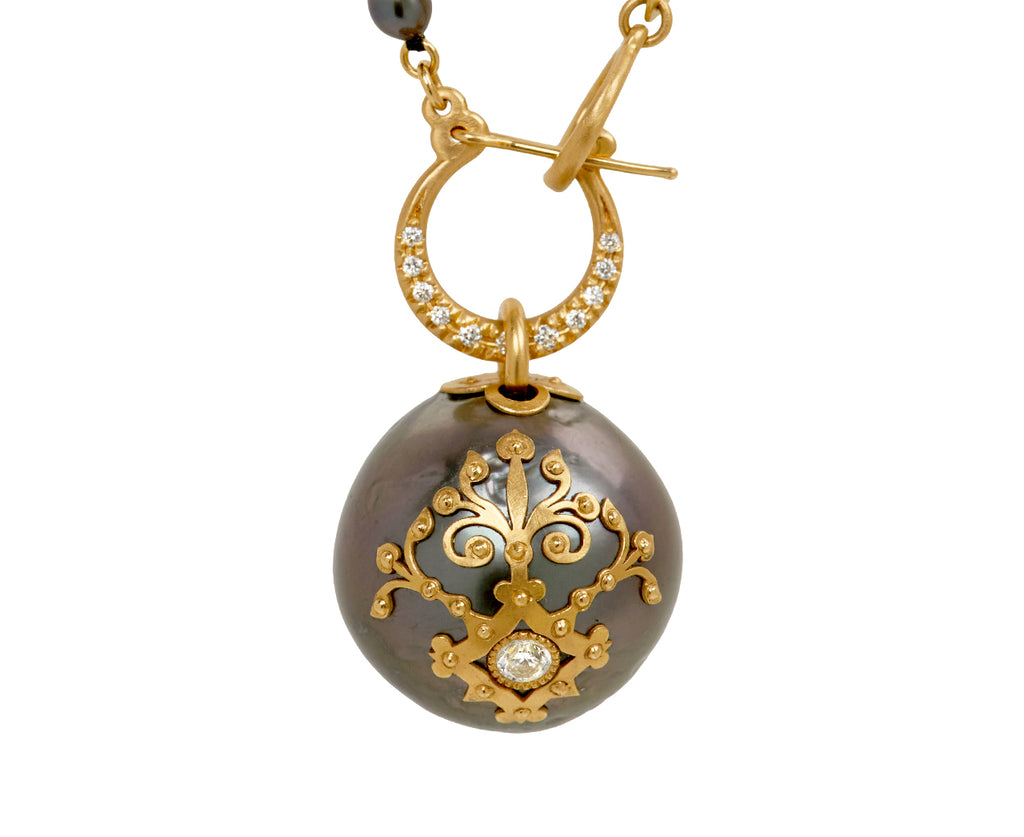 South Sea Pearl & Black South Sea Keshi Pearl Necklace