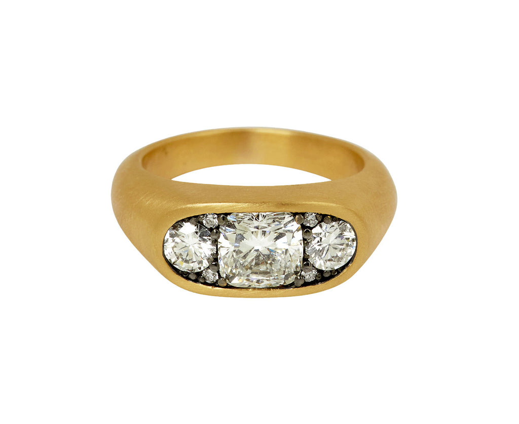Shola Branson Small Diamond Keystone Ring
