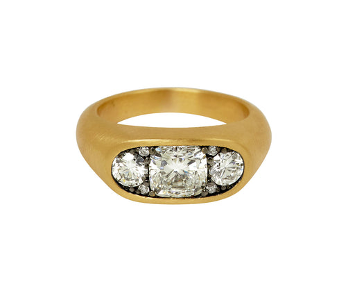 Shola Branson Small Diamond Keystone Ring