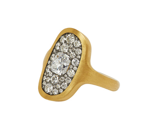 White Diamond Plinth Ring - TWISTonline 