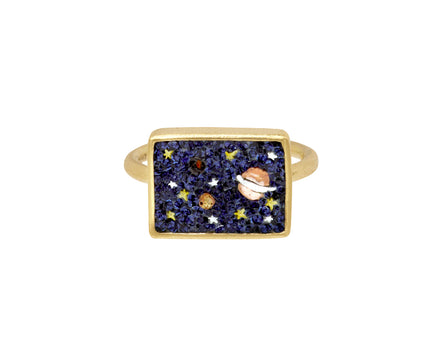 Micromosaic Among Stars Ring