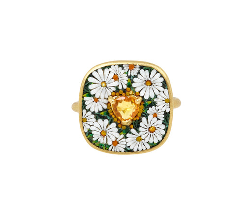 Micromosaic Daisy Ring