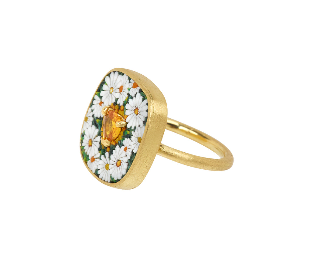 Micromosaic Daisy Ring