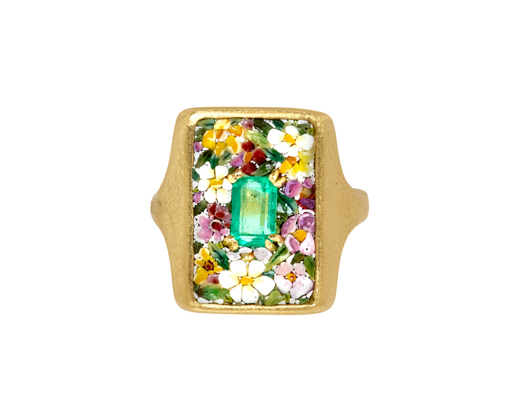 Micromosaic Floral Ring