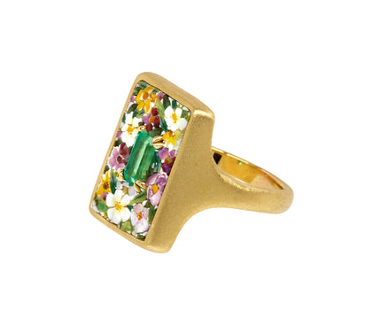 Micromosaic Floral Ring