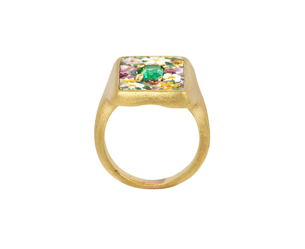 Micromosaic Floral Ring