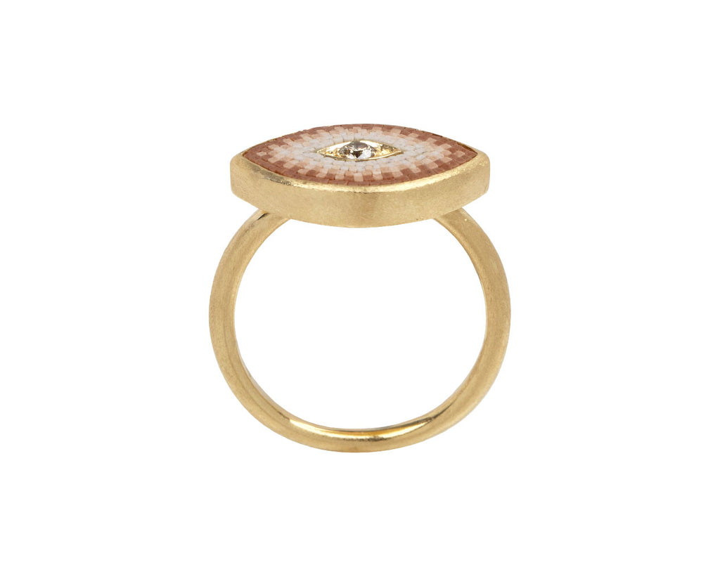 Brown Diamond Pixel Ring