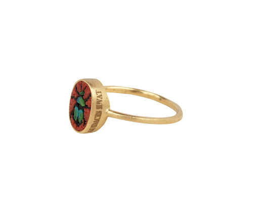 Micromosaic Scarabeo Ring