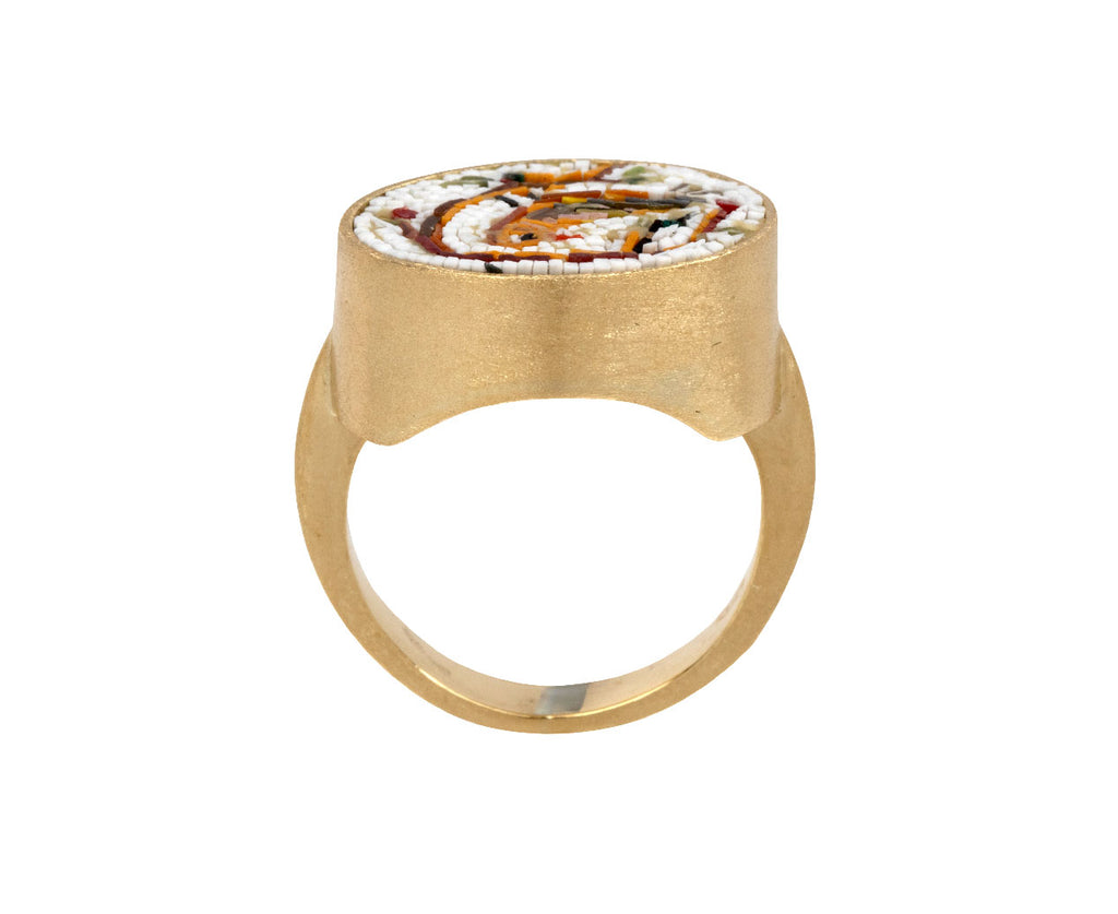 Micromosaic Sparrow Ring