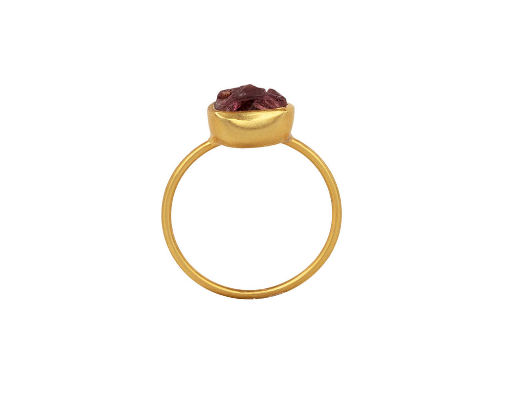 Pink Tourmaline Metamorphic Cup Ring