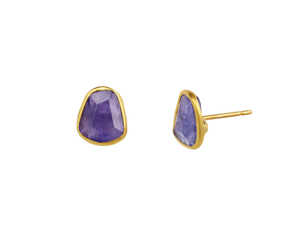 Pippa Small A New Day Tanzanite Classic Stud Earrings Side