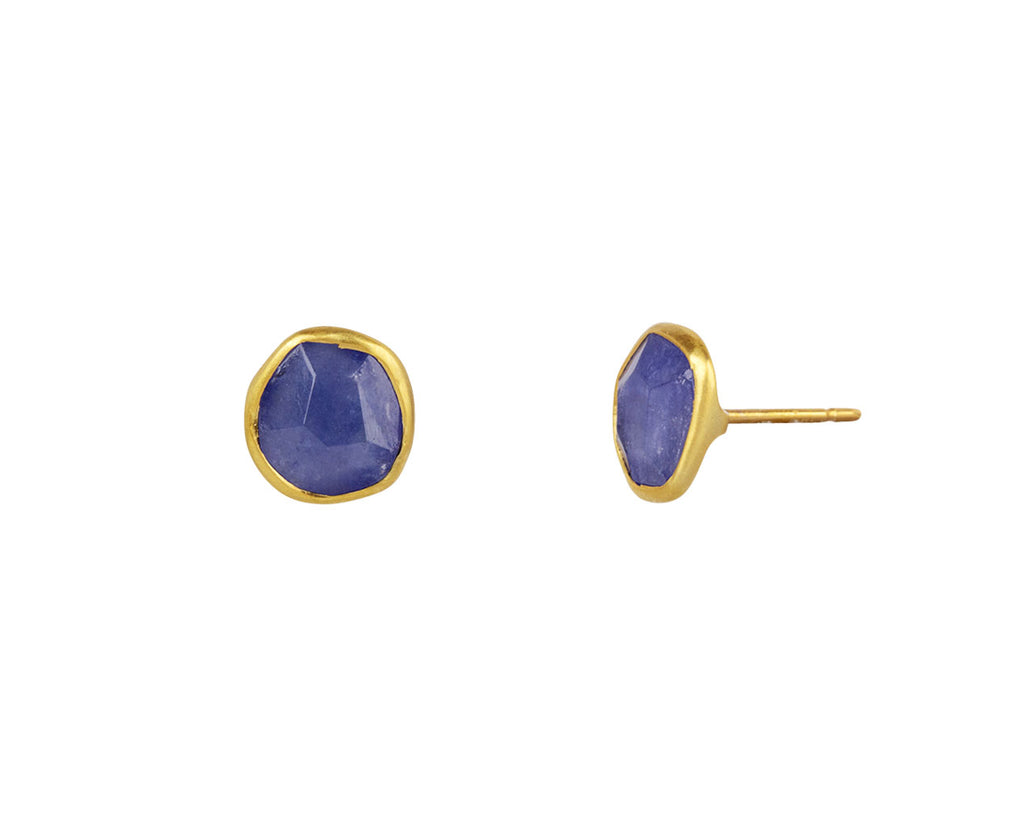 Pippa Small A New Day Classic Tanzanite Stud Earrings Side
