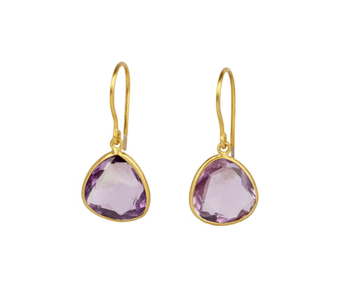 Pippa Small Amethyst Drop Earrings
