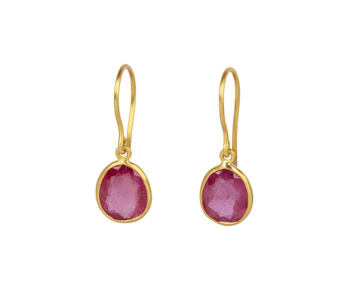 Pippa Small Ruby Drop Earrings