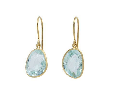 Small Kaleidoscope Mughal Aquamarine Earrings