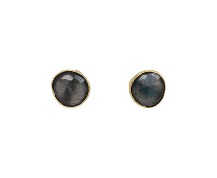 Eye of the Peacock Labradorite Stud Earrings