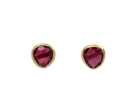 Garden of Eden Pink Tourmaline Stud Earrings