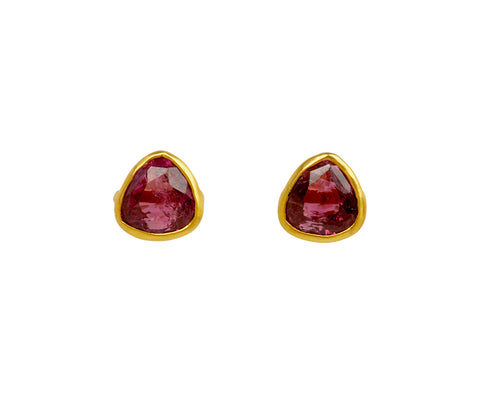 Pink Tourmaline Signature Stud Earrings