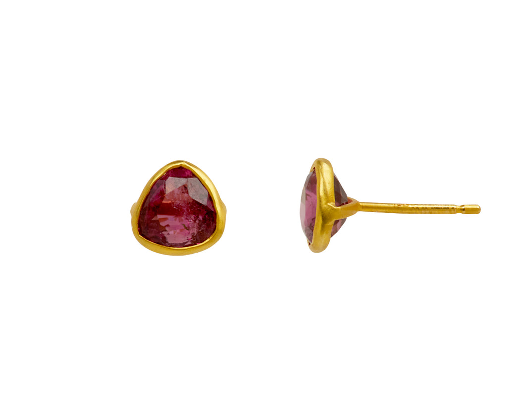Pink Tourmaline Signature Stud Earrings