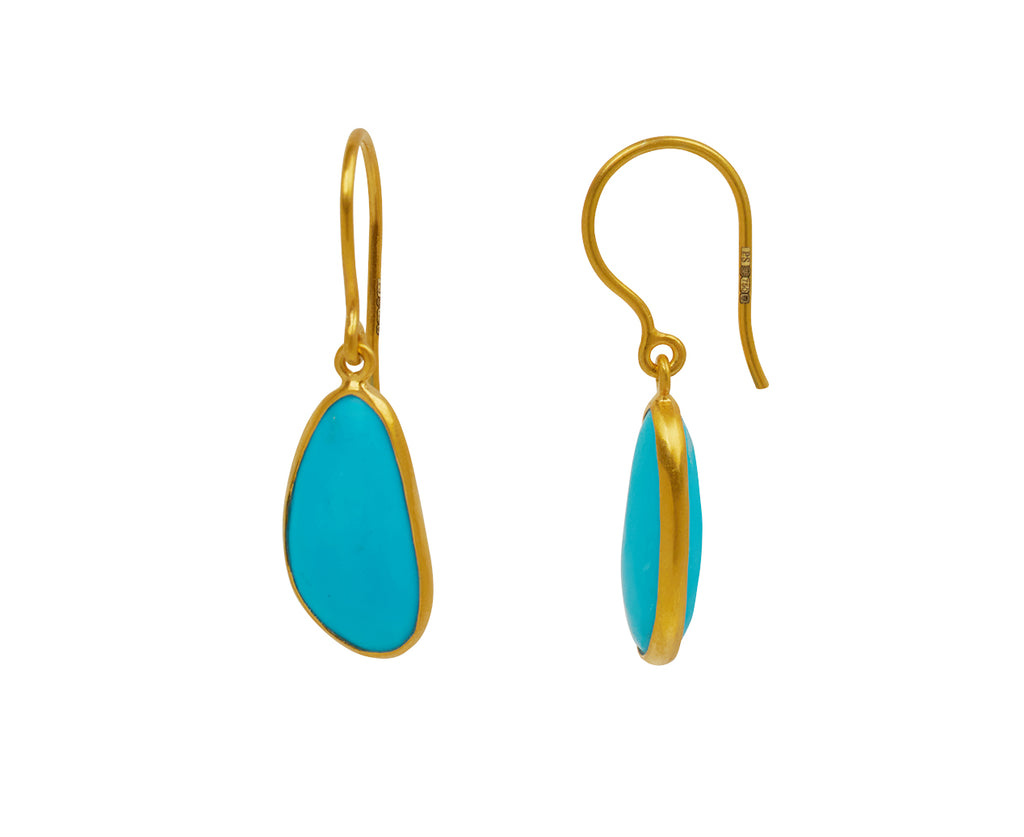 Pippa Small Turquoise Hathor Colette Drop Earrings - side