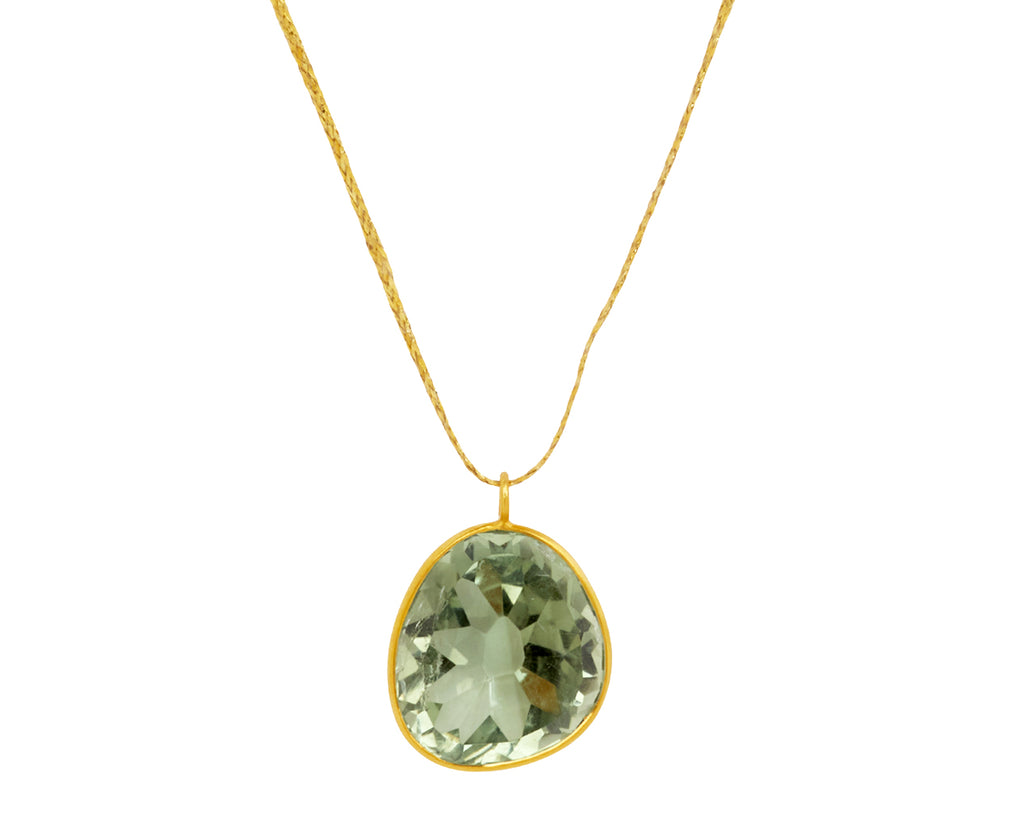 Green Amethyst Colette Pendant Necklace
