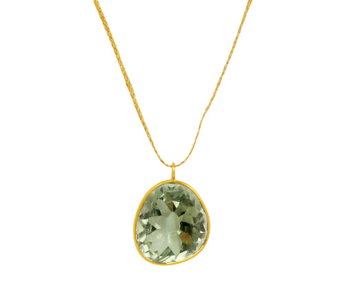 Green Amethyst Colette Pendant Necklace