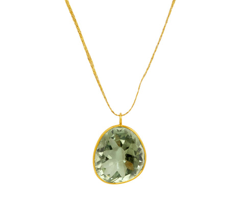 Green Amethyst Colette Pendant Necklace