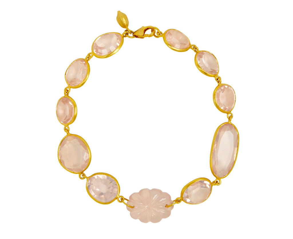Rose Quartz Carnival Full Stone Bracelet