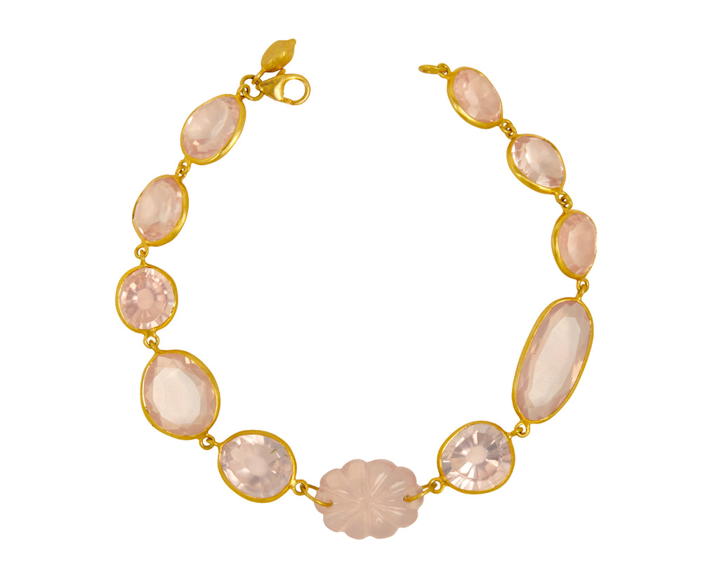 Rose Quartz Carnival Full Stone Bracelet