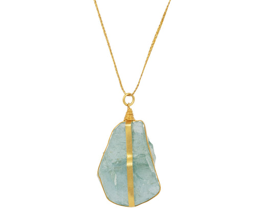 Aquamarine Parcel Set Pendant Necklace