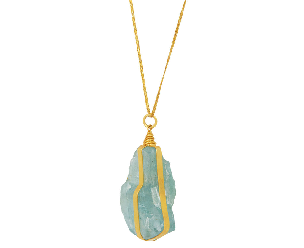 Aquamarine Parcel Set Pendant Necklace