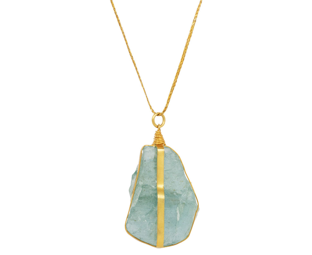 Aquamarine Parcel Set Pendant Necklace